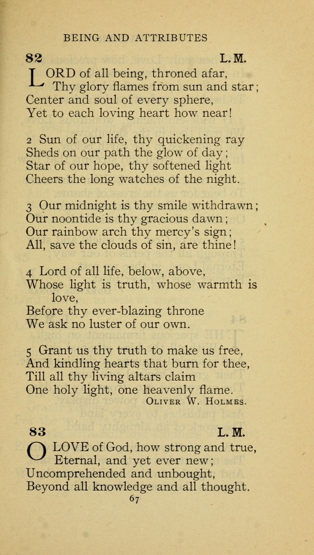 The Methodist Hymnal (Text only edition) page 67