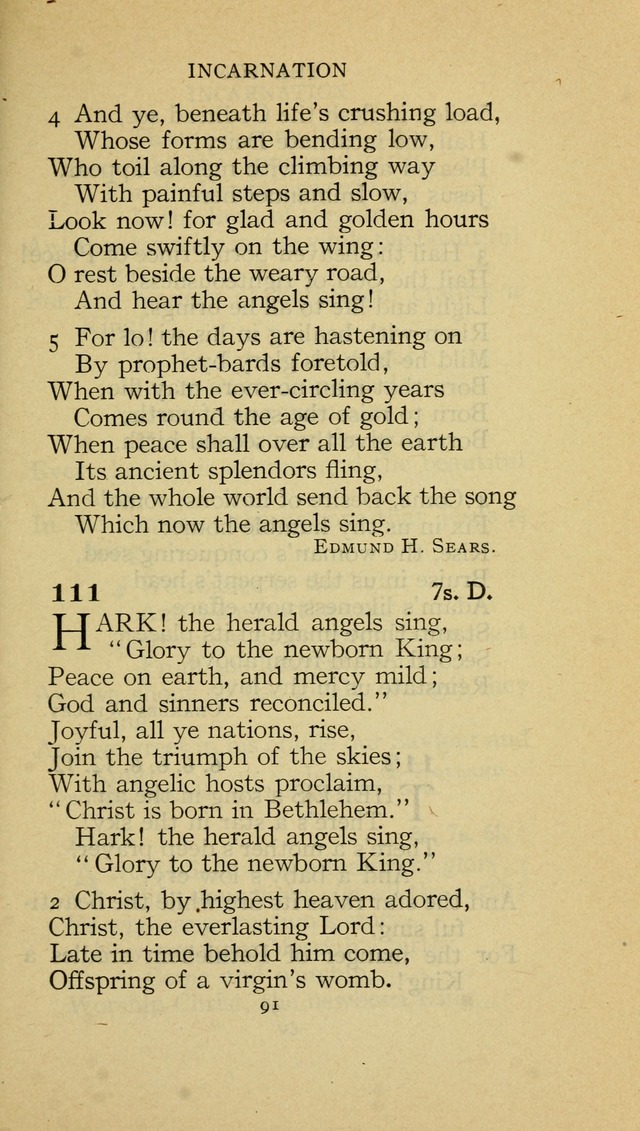 The Methodist Hymnal (Text only edition) page 91