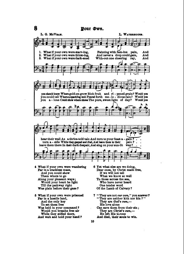 Missionary Hymnal page 10