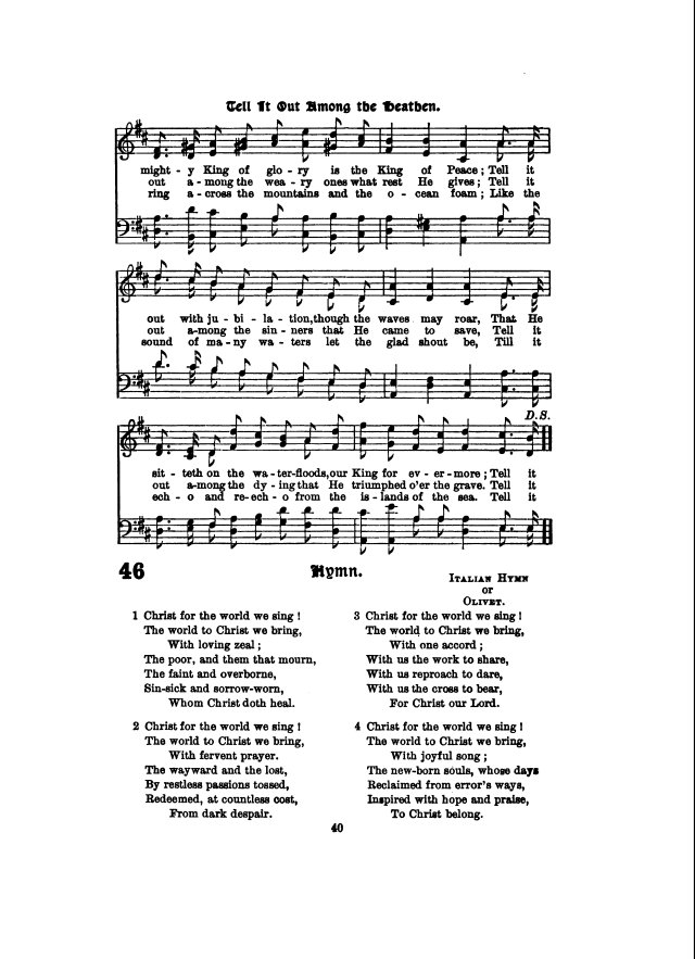 Missionary Hymnal page 40