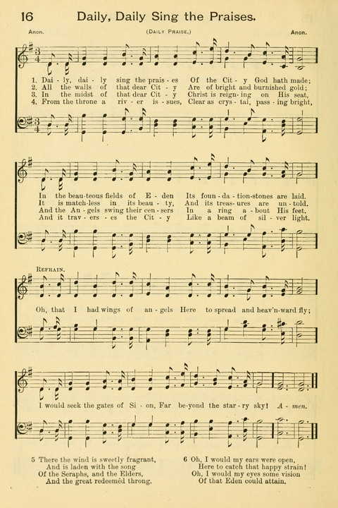 The Mission Hymnal: as adopted by the General Convention at Cincinnati page 16