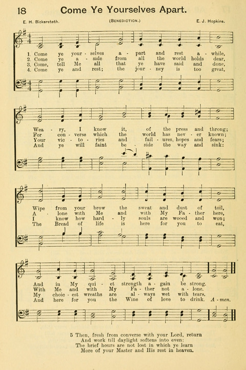 The Mission Hymnal: as adopted by the General Convention at Cincinnati page 18