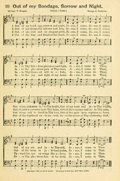 The Mission Hymnal: as adopted by the General Convention at Cincinnati page 19