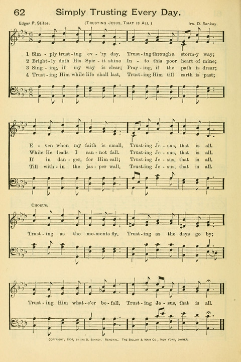 The Mission Hymnal: as adopted by the General Convention at Cincinnati page 62