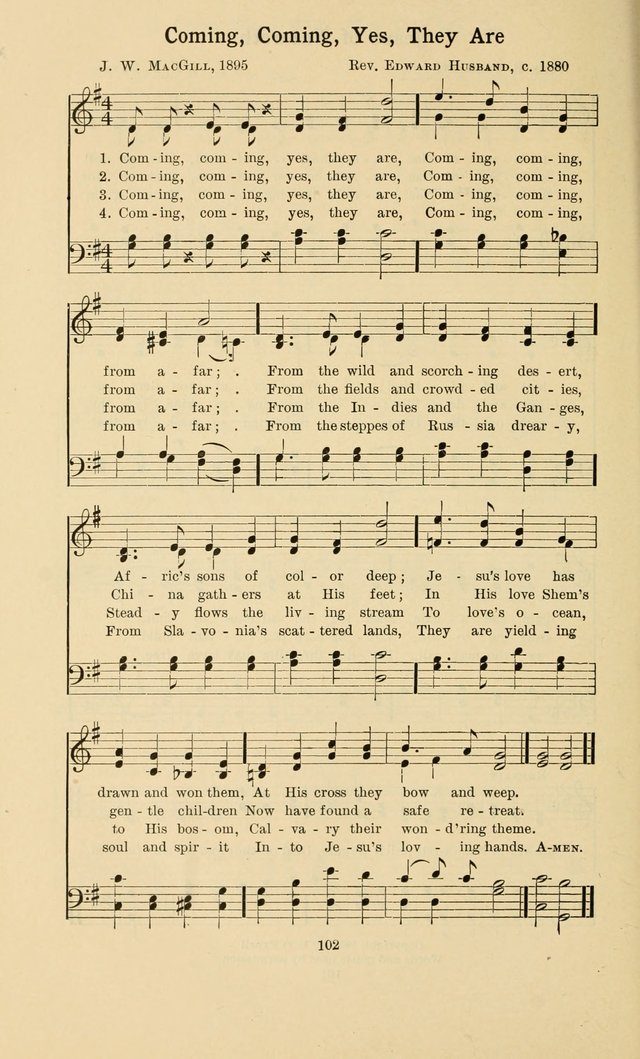 Missionary Hymnal page 107