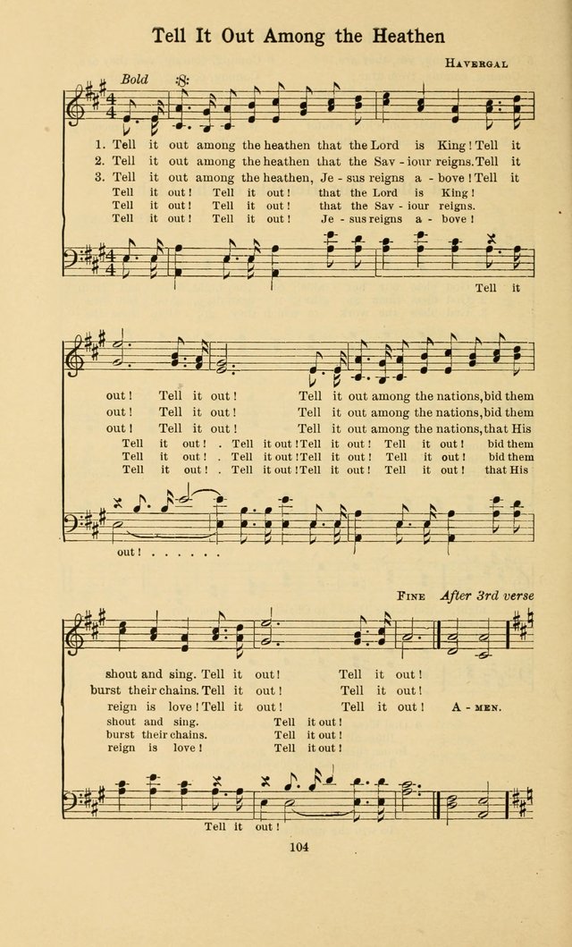 Missionary Hymnal page 109