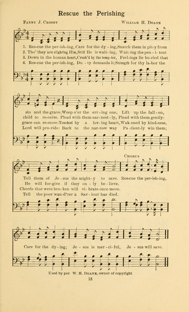 Missionary Hymnal page 18