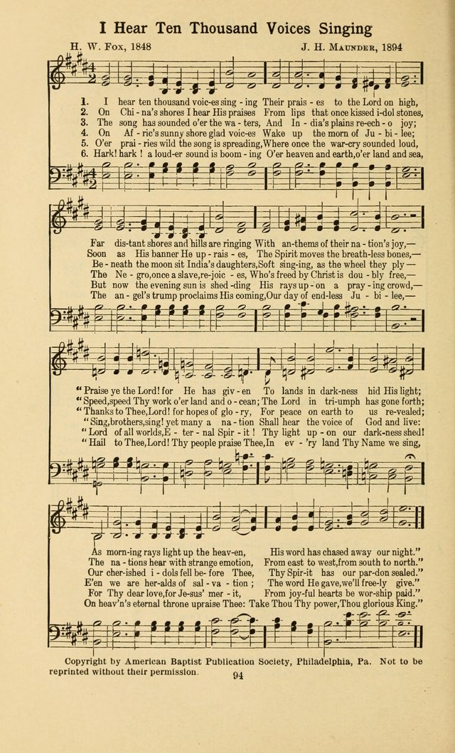 Missionary Hymnal page 99