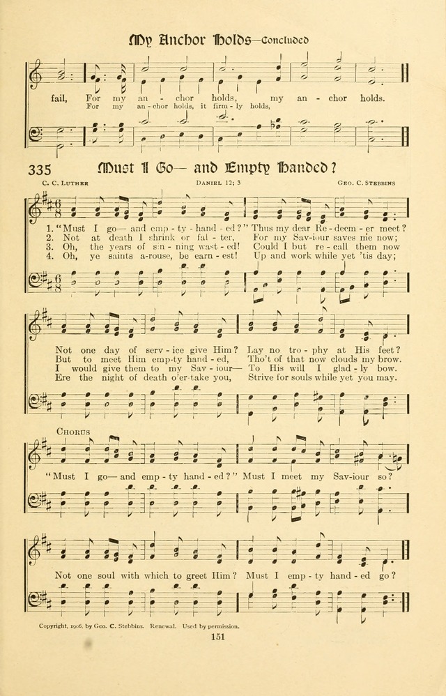 Montreat Hymns: psalms and gospel songs with responsive scripture readings page 151