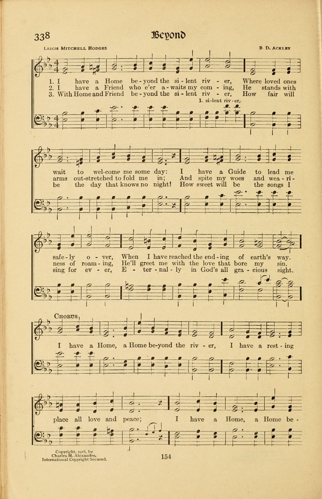 Montreat Hymns: psalms and gospel songs with responsive scripture readings page 154