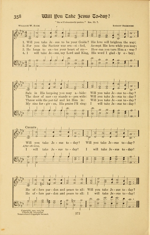 Montreat Hymns: psalms and gospel songs with responsive scripture readings page 172