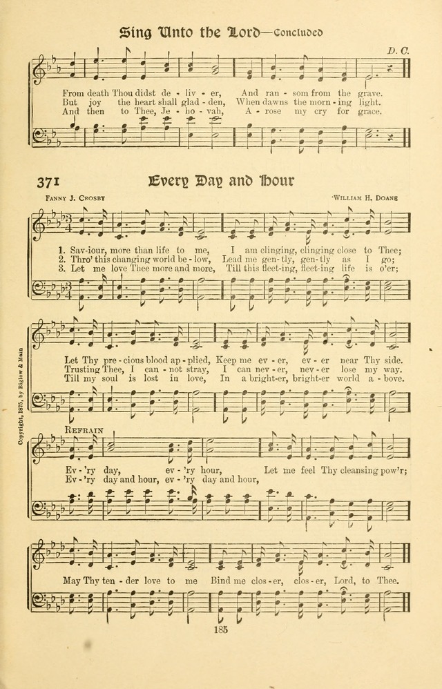 Montreat Hymns: psalms and gospel songs with responsive scripture readings page 185