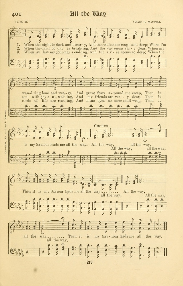 Montreat Hymns: psalms and gospel songs with responsive scripture readings page 213