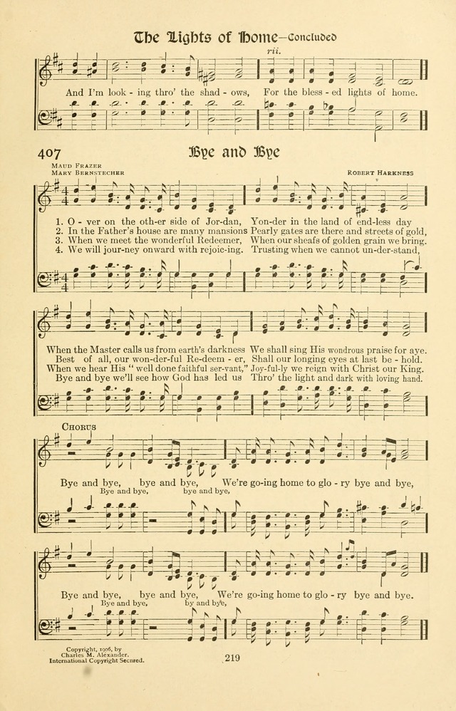 Montreat Hymns: psalms and gospel songs with responsive scripture readings page 219