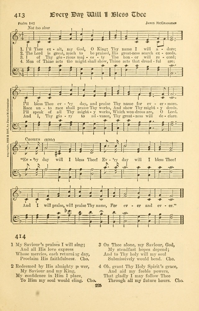 Montreat Hymns: psalms and gospel songs with responsive scripture readings page 225