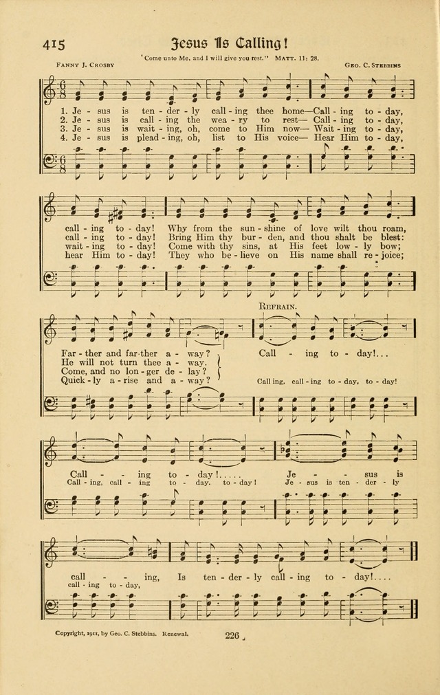 Montreat Hymns: psalms and gospel songs with responsive scripture readings page 226