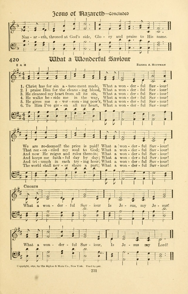 Montreat Hymns: psalms and gospel songs with responsive scripture readings page 231