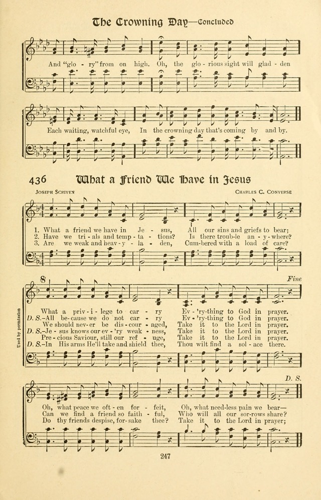 Montreat Hymns: psalms and gospel songs with responsive scripture readings page 247