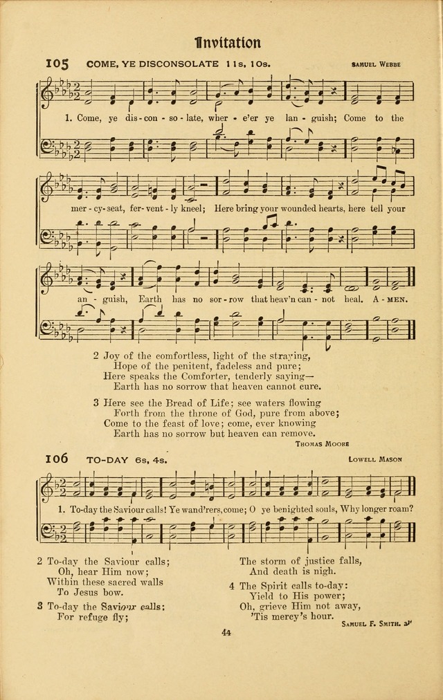 Montreat Hymns: psalms and gospel songs with responsive scripture readings page 44