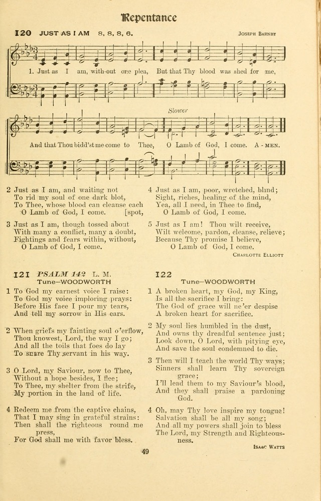 Montreat Hymns: psalms and gospel songs with responsive scripture readings page 49