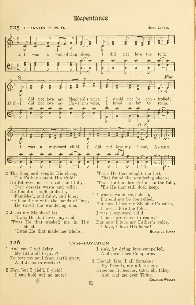 Montreat Hymns: psalms and gospel songs with responsive scripture readings page 51