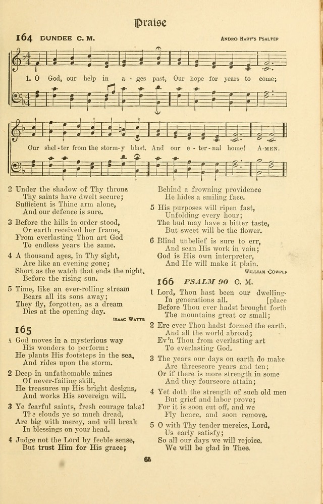 Montreat Hymns: psalms and gospel songs with responsive scripture readings page 65