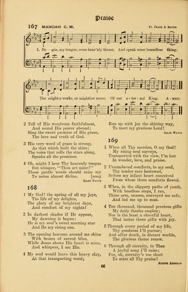 Montreat Hymns: psalms and gospel songs with responsive scripture readings page 66