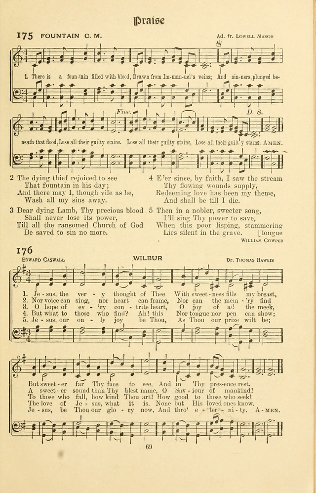 Montreat Hymns: psalms and gospel songs with responsive scripture readings page 69