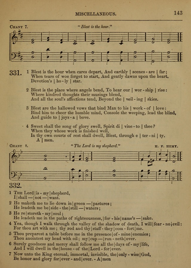 Melodies and Hymns for Divine Service in Appleton Chapel page 139