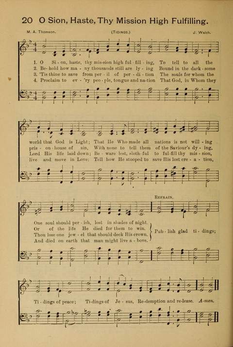 The Mission Hymnal. (Enlarged Edition) page 20