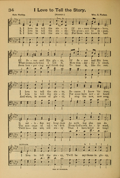 The Mission Hymnal. (Enlarged Edition) page 34