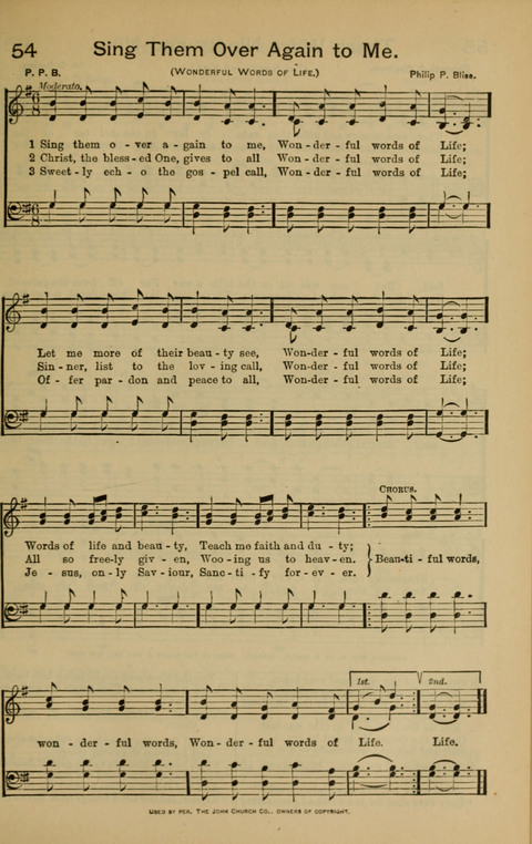 The Mission Hymnal. (Enlarged Edition) page 55