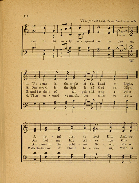 Missionary Hymnal: for the use of junior and juvenile missionary socieites page 110