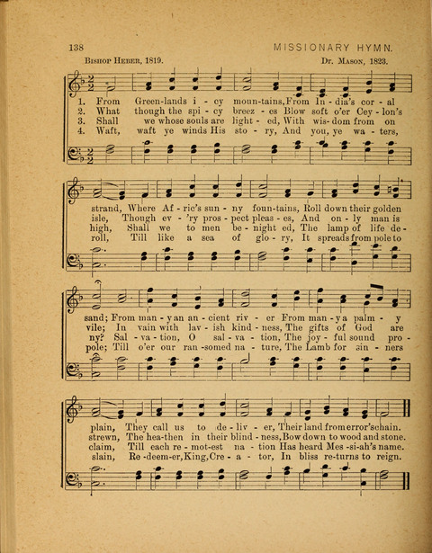 Missionary Hymnal: for the use of junior and juvenile missionary socieites page 138