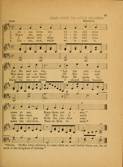 Missionary Hymnal: for the use of junior and juvenile missionary socieites page 29