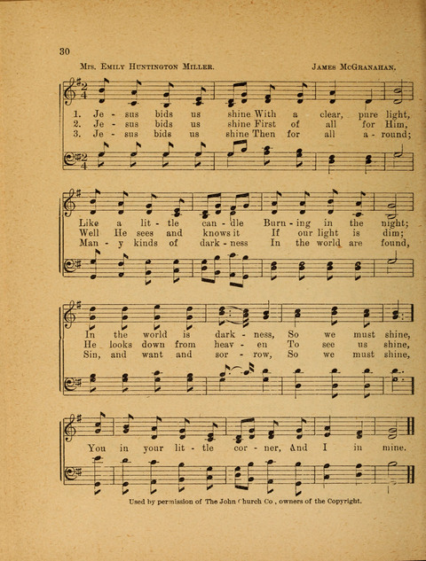 Missionary Hymnal: for the use of junior and juvenile missionary socieites page 30