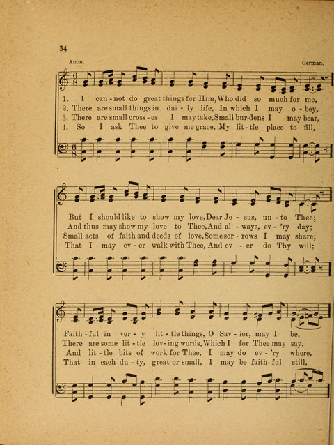 Missionary Hymnal: for the use of junior and juvenile missionary socieites page 34