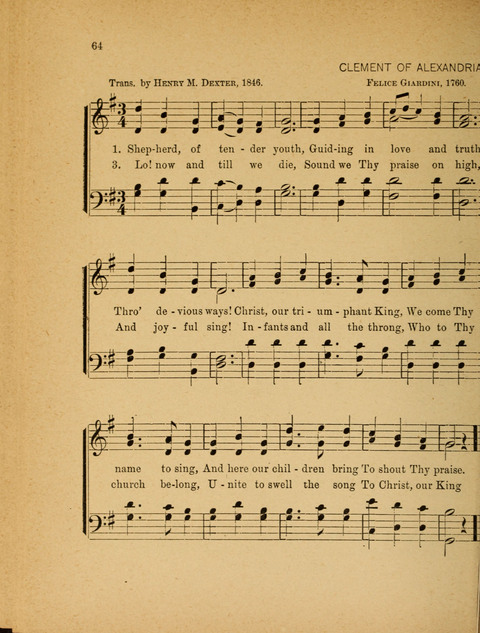 Missionary Hymnal: for the use of junior and juvenile missionary socieites page 64