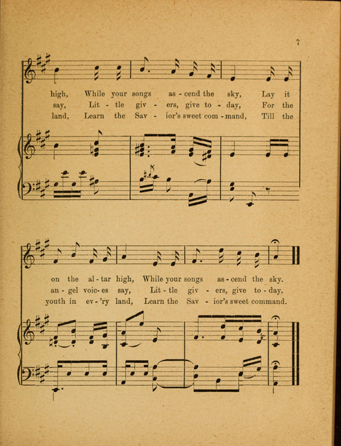 Missionary Hymnal: for the use of junior and juvenile missionary socieites page 7