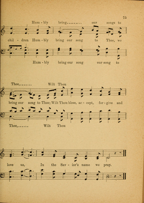 Missionary Hymnal: for the use of junior and juvenile missionary socieites page 75