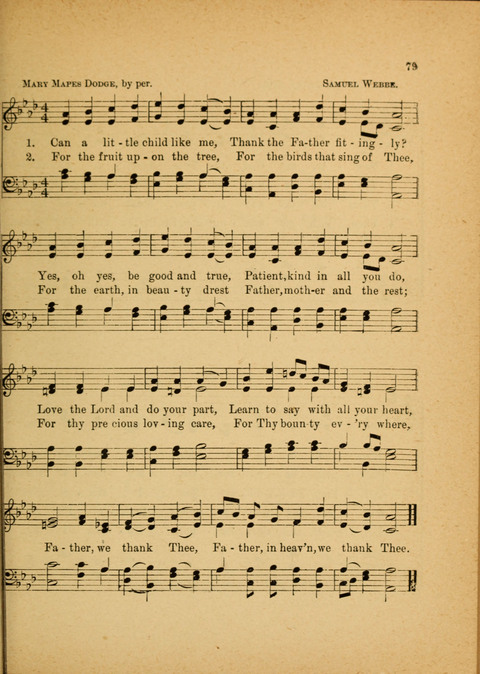 Missionary Hymnal: for the use of junior and juvenile missionary socieites page 79