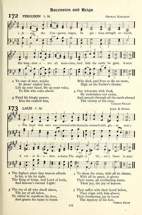 The Methodist Hymnal: Official hymnal of the methodist episcopal church and the methodist episcopal church, south page 127