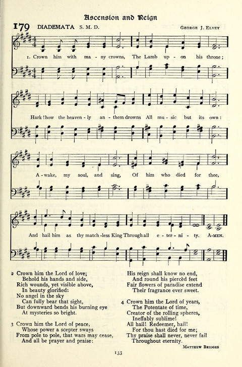 The Methodist Hymnal: Official hymnal of the methodist episcopal church and the methodist episcopal church, south page 133