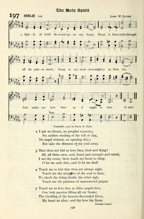 The Methodist Hymnal: Official hymnal of the methodist episcopal church and the methodist episcopal church, south page 146