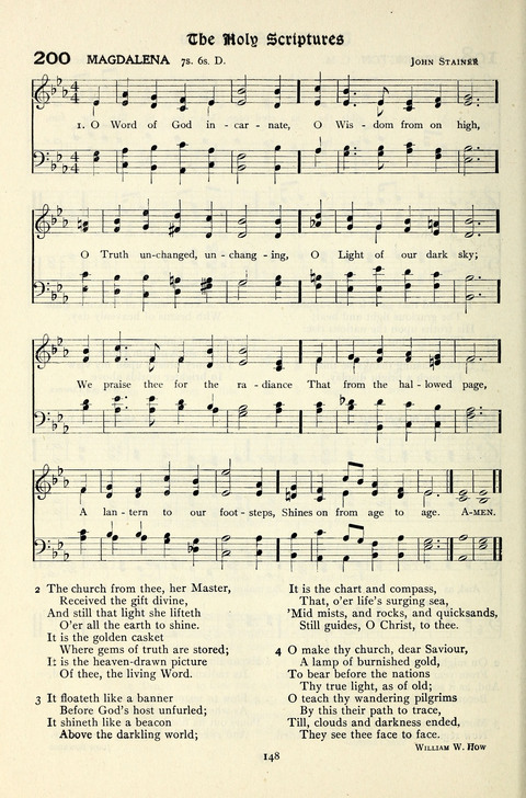 The Methodist Hymnal: Official hymnal of the methodist episcopal church and the methodist episcopal church, south page 148