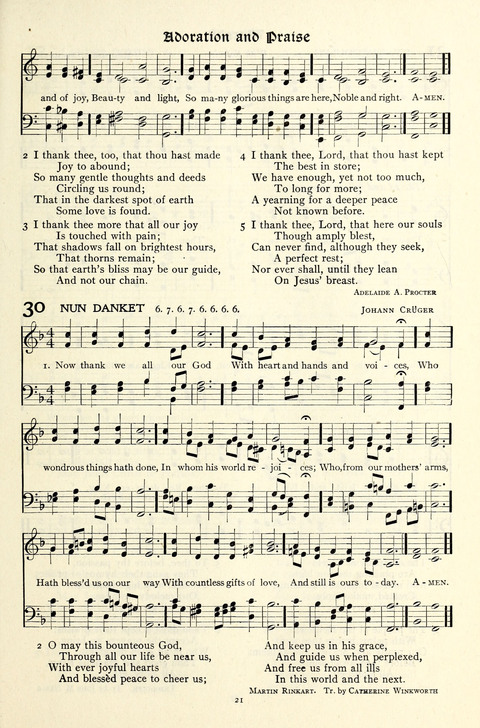 The Methodist Hymnal: Official hymnal of the methodist episcopal church and the methodist episcopal church, south page 21