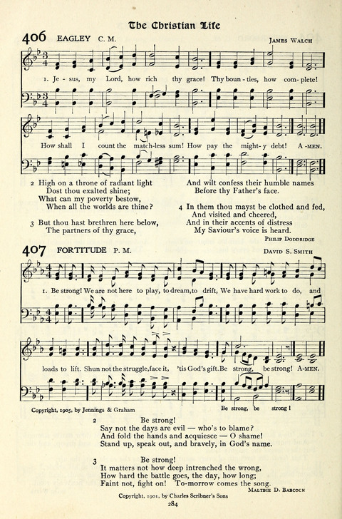 The Methodist Hymnal: Official hymnal of the methodist episcopal church and the methodist episcopal church, south page 284