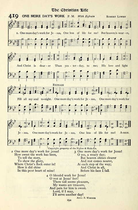 The Methodist Hymnal: Official hymnal of the methodist episcopal church and the methodist episcopal church, south page 294