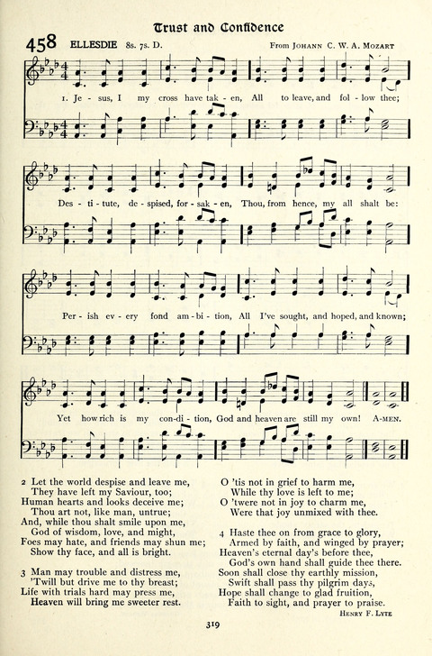 The Methodist Hymnal: Official hymnal of the methodist episcopal church and the methodist episcopal church, south page 319