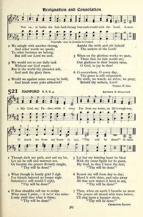 The Methodist Hymnal: Official hymnal of the methodist episcopal church and the methodist episcopal church, south page 367